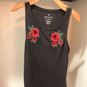 2/$15 American Eagle embroidered tank